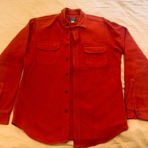 J.Crew Mens Medium Chamois Shirt Red